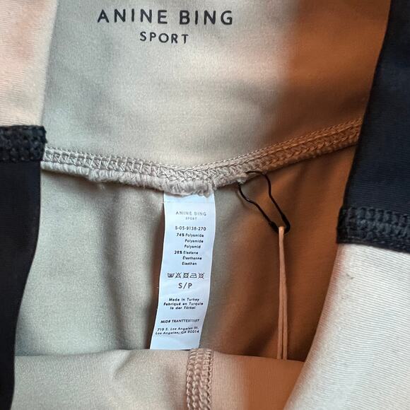 NWT Anine Bing Blake Biker Workout Shorts Size S - Picture 9 of 13